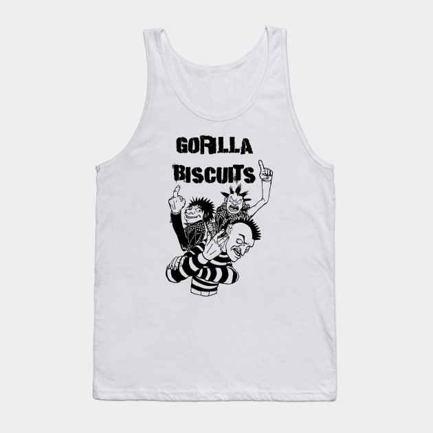Punk Rock Man Of Gorilla Biscuits Tank Top by samsa